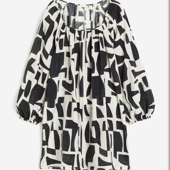 H&M Abstract Black and White Dress - Picture 1 of 6